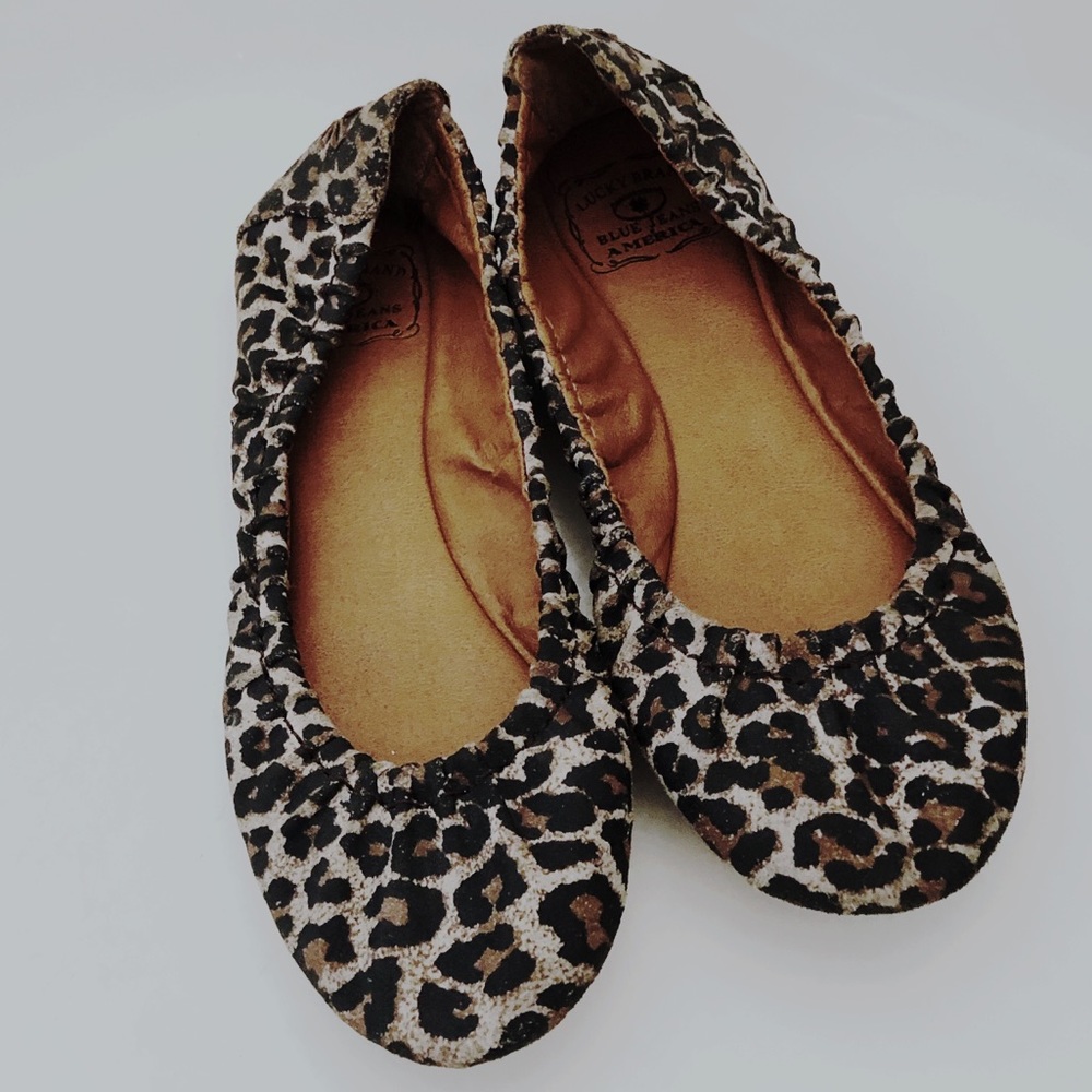 LUCKY BRAND Cheetah Print Flats size 7